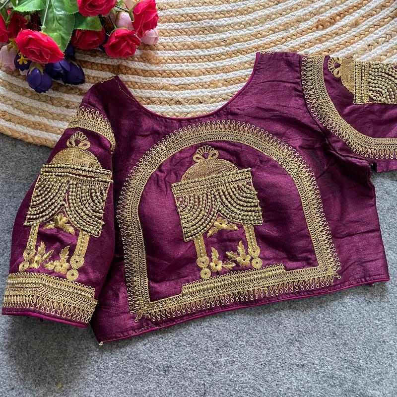 Sabella Tempal catalog aari work blouse