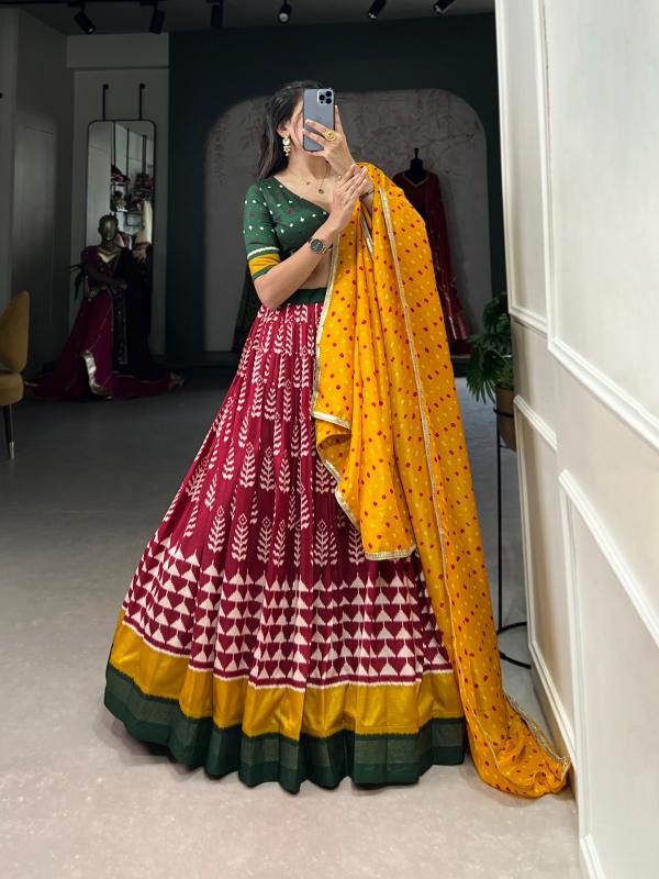 Sabella Tussar Silk catalog sell lehenga online india