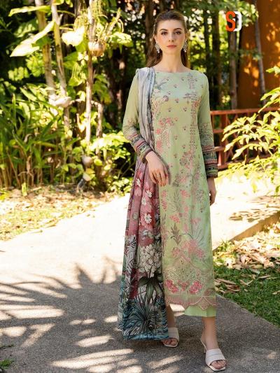 Shraddha Designer Ramsha Vol 1 catalog Chiffon Dupatta wholesale pakistani suits in surat