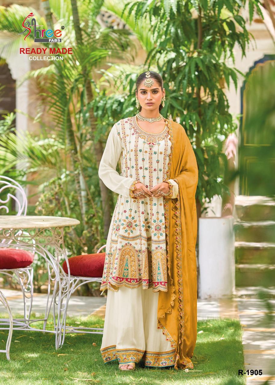 Shree Fabs R 1905 catalog wholesale pakistani designer suits in delhi