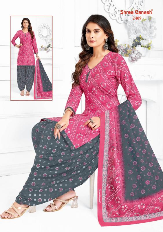 Shree Ganesh Bandhani Patiyala Vol-04 – Dress Material - Wholesale Catalog
