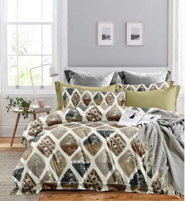 Siara 108X108(9ftX9ft) King size pure glacé cotton premium bedsheets wholesale