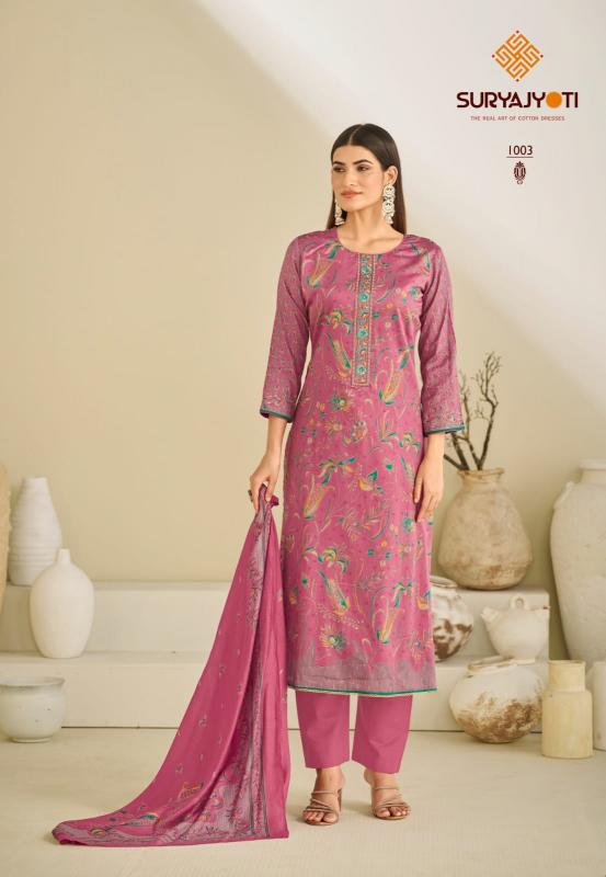 SuryaJyoti Karishma Vol-01 – Dress Material - Wholesale Catalog