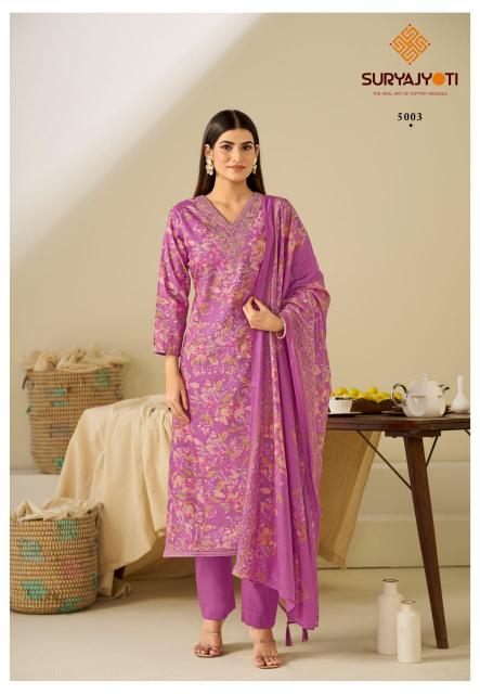 Suryajyoti Kora Vol-5 – Dress material - Wholesale Catalog