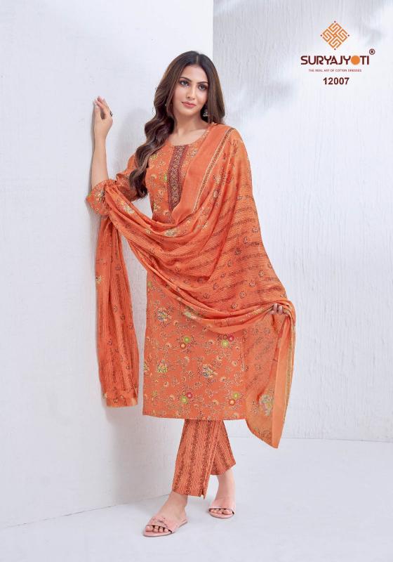 Suryajyoti Nikhaar Vol-12 – Kurti Pant With Dupatta - Wholesale Catalog