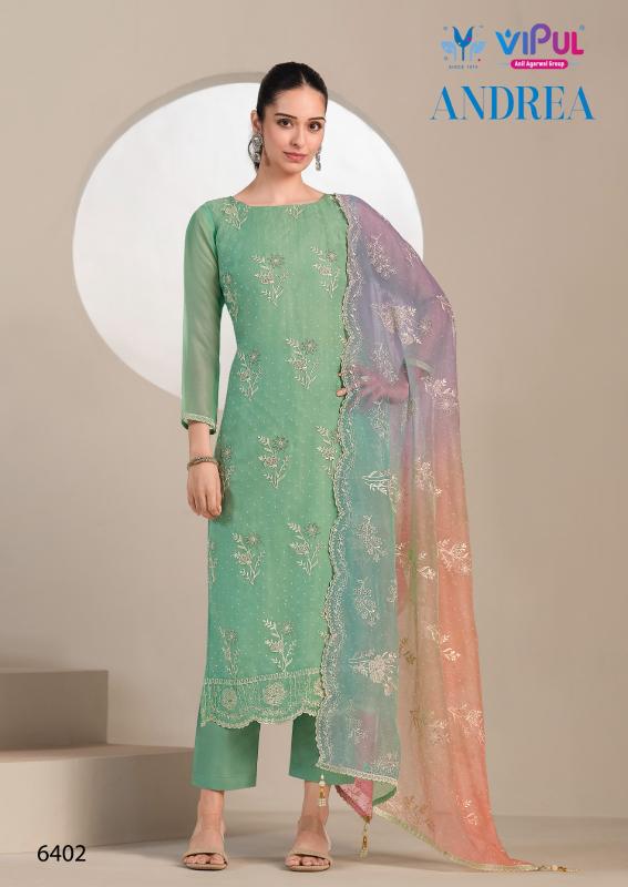 Vipul Andrea catalog designer salwar kameez at wholesale price