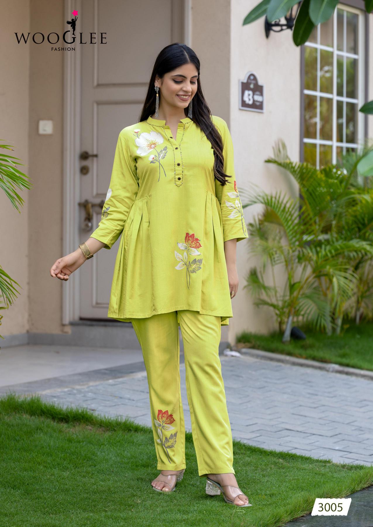 Wooglee Tulip Vol 2 Catalog cord set wholesaler in surat