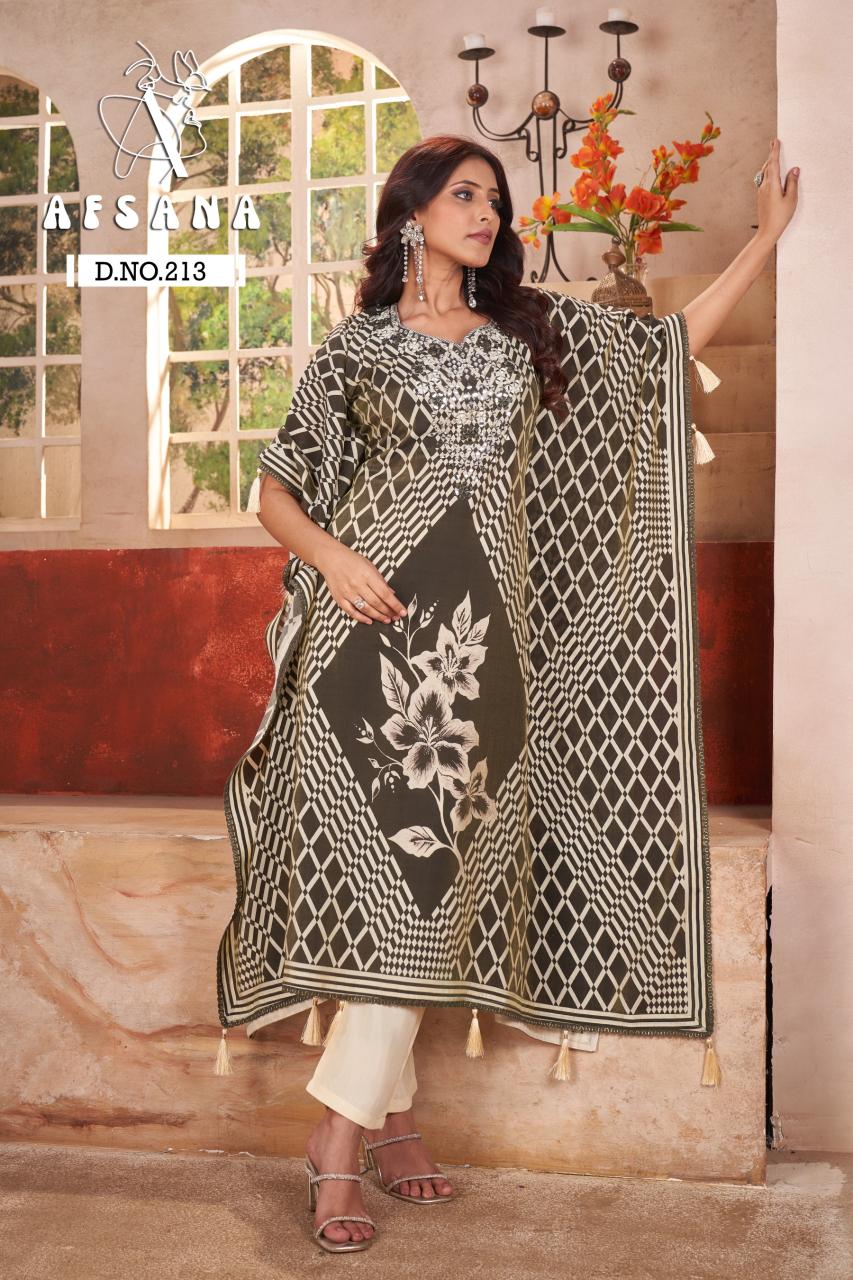 Afsana 213 catalog buy kaftan kurti online india