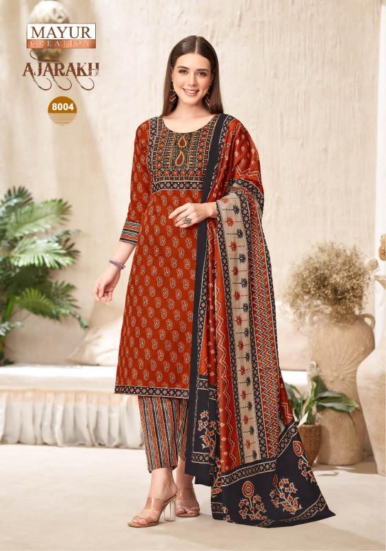 Mayur Ajarakh Vol-8 – Kurti Pant With Dupatta - Wholesale Catalog