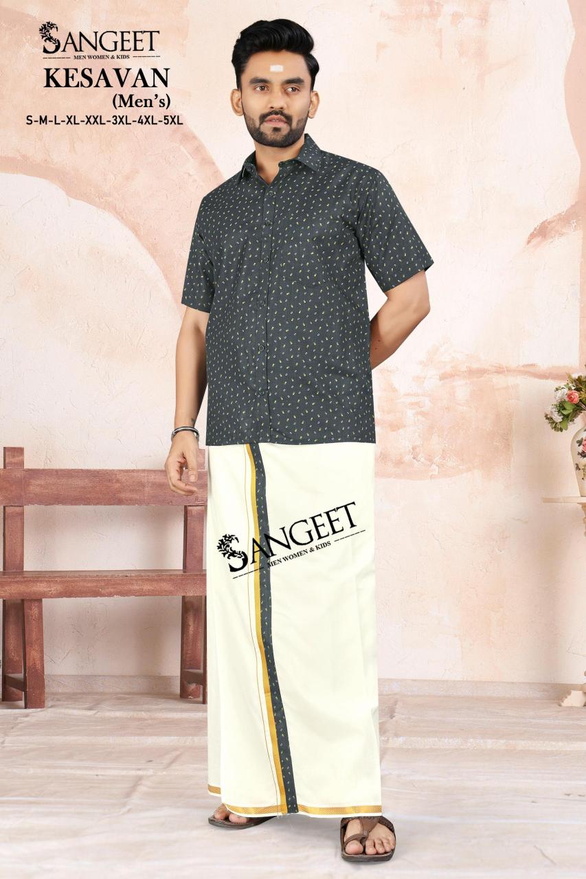 Sangeet Kesavan mens cotton Shirt With Vesti