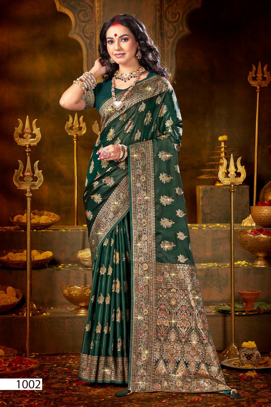 Saroj shrinidhi satin saroski vol.2 Satin silk saree in surat with price wholesale