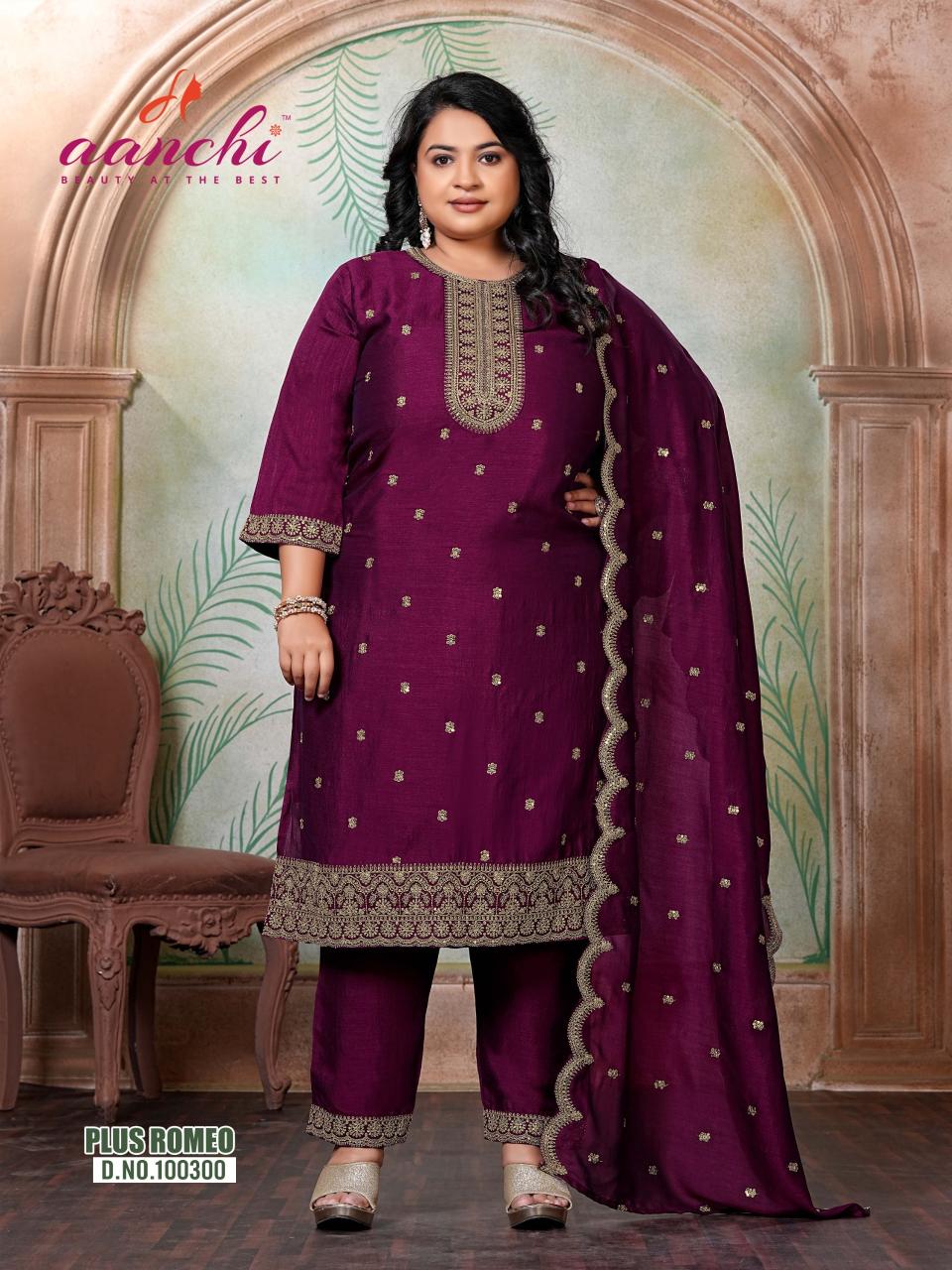 Aanchi Plus Romeo catalog plus size kurtis in surat