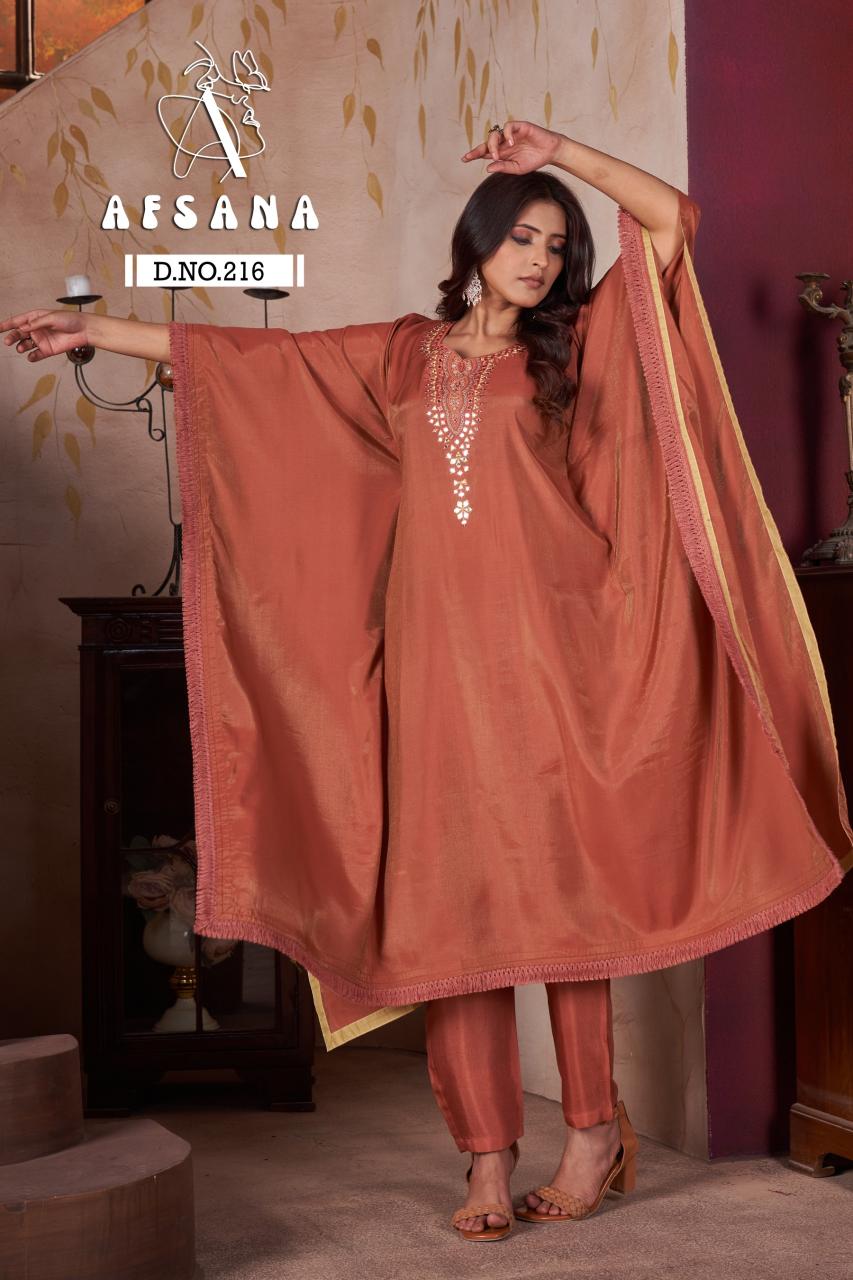 Afsana 216 catalog buy kaftan kurti online india