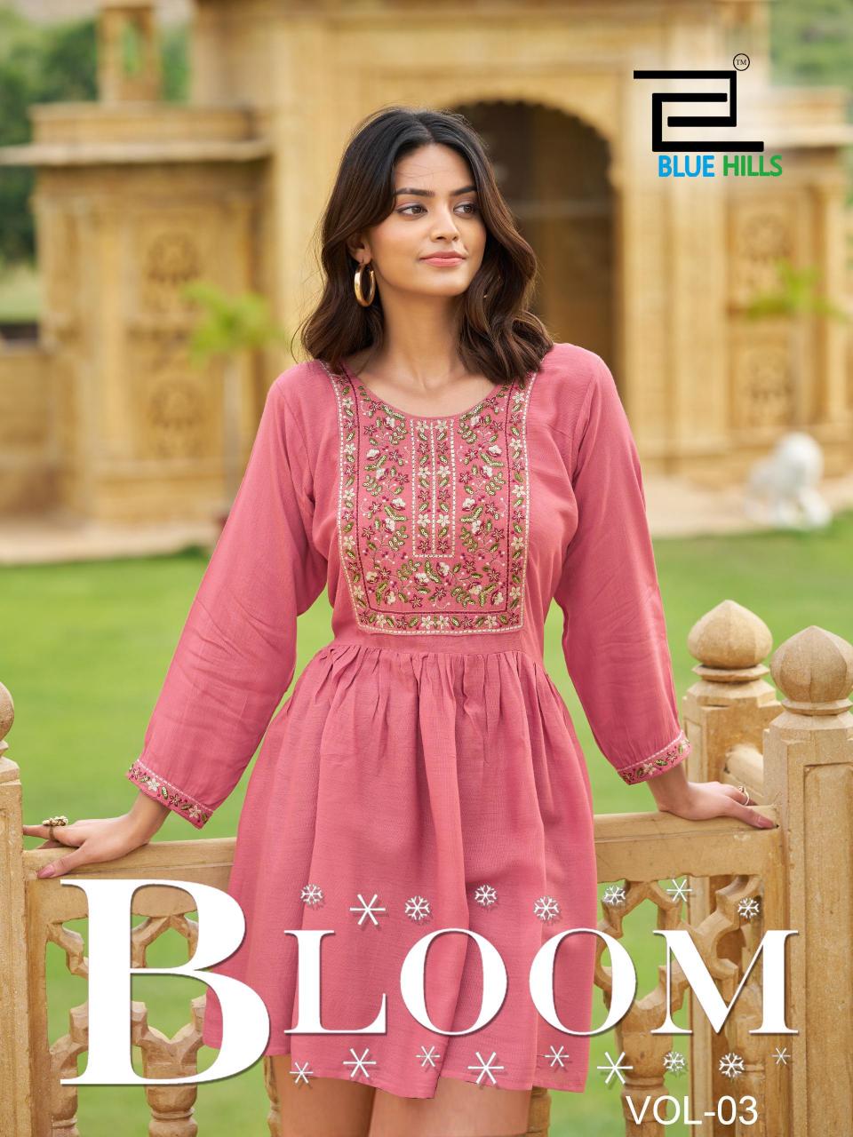 Blue Hills Bloom Vol 0.3 catalog fancy kurti 