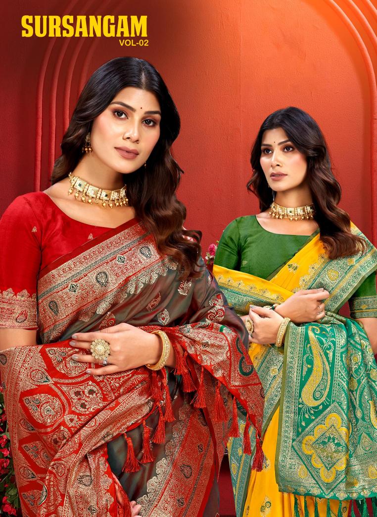 Bunawat - Sursangam 02 Sangam Prints Silk Woven Work Traditional Saree