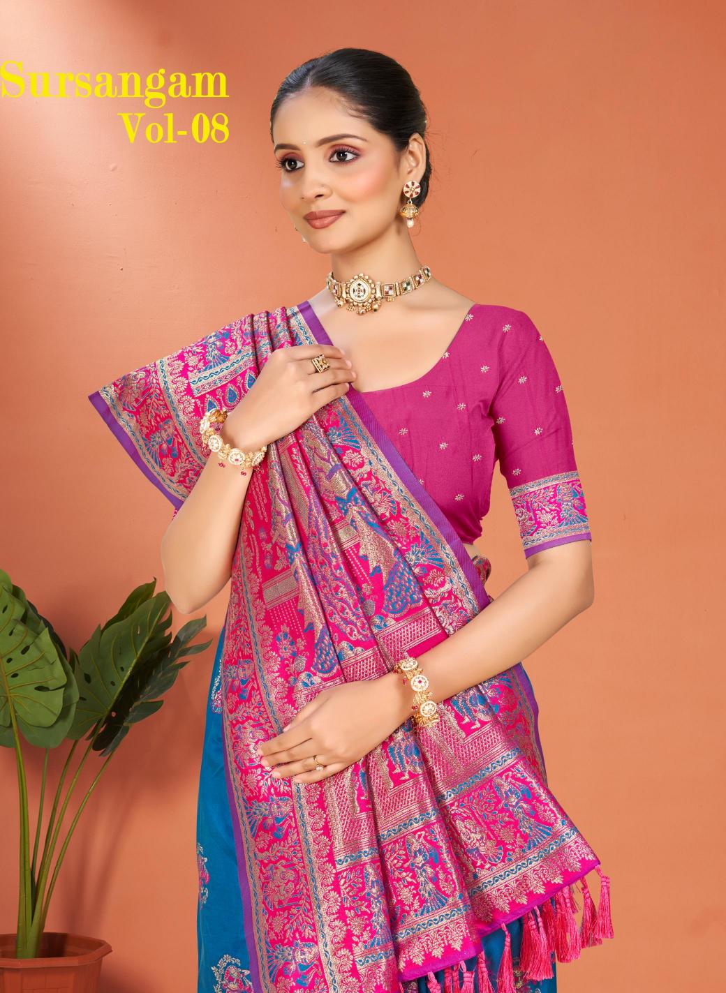 Bunawat - Sursangam 08 Sangam Prints Silk Woven Work Traditional Saree