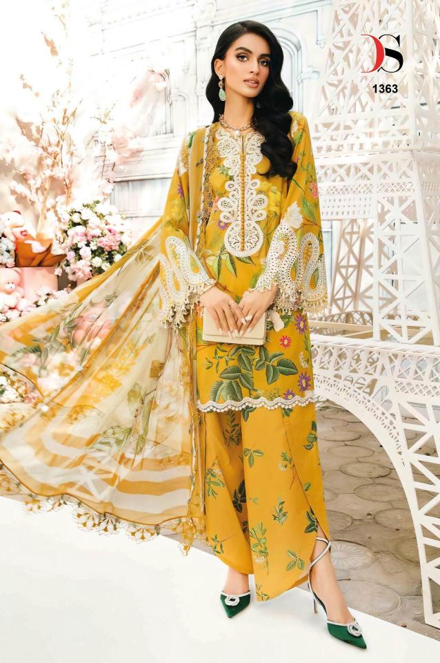 Deepsy Maria B MPrint 25 Vol 3 catalog Chiffon Dupatta pakistani replica suits online india wholesale
