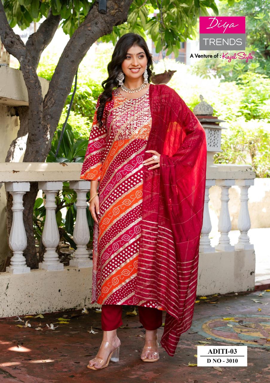Diya Trends Aditi vol 3 catalog kurtis whole sale surat