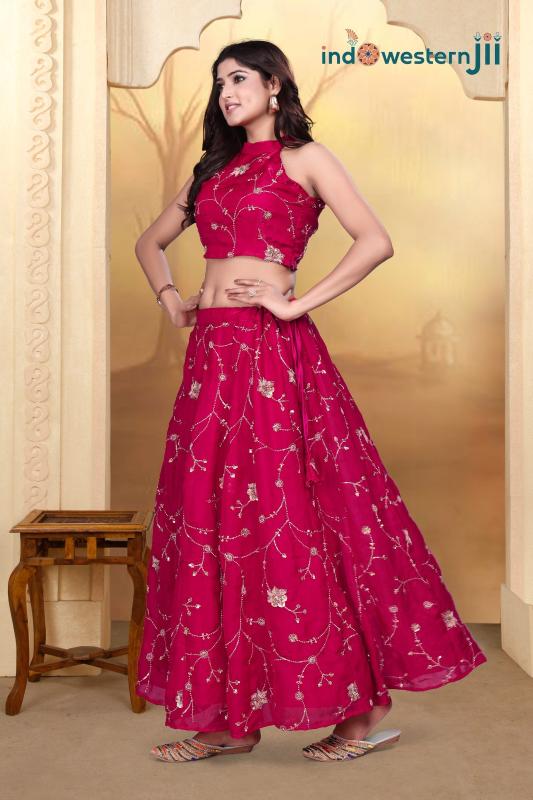 Indowestern IWJ 1007 catalog lehenga online india buy