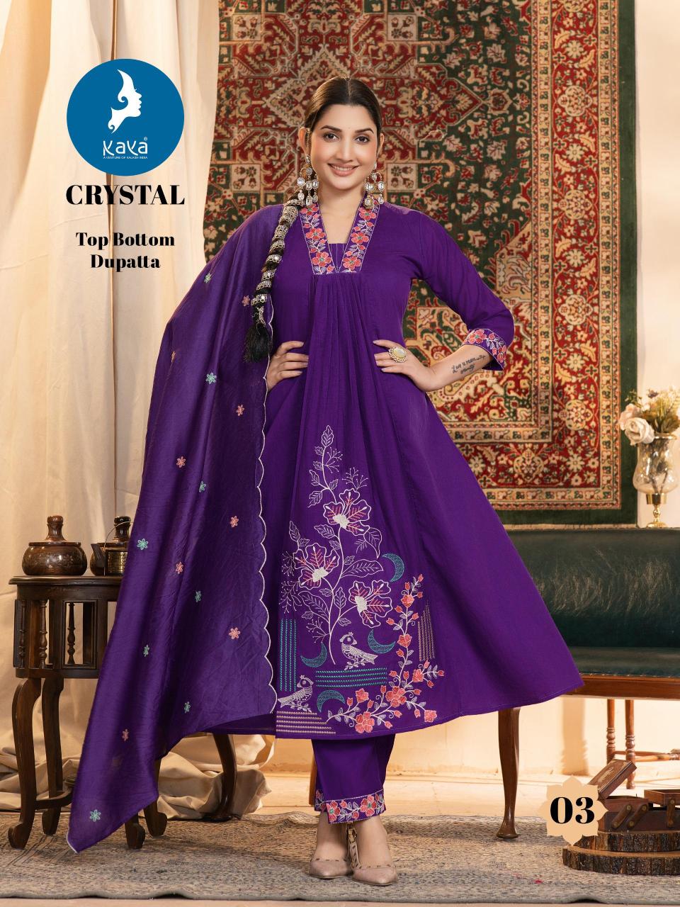 Kaya Crystal catalog kurti manufacturar in varachha in surat