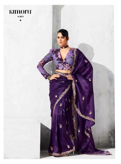 Kimora Lashkara catalog surat party wear heavy sarees manufacturers