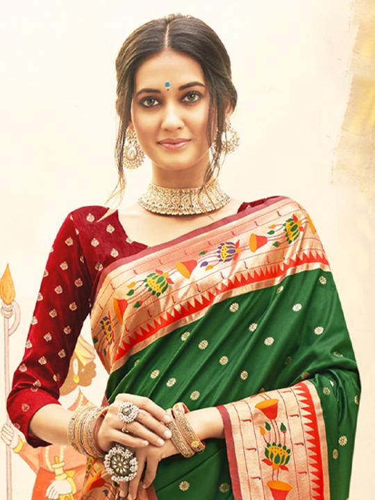 Mariya by astita fancy designer Paithani SILK fabric saree wholesale