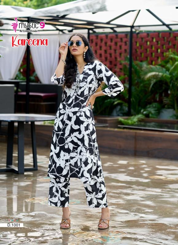 Mystic 9 Kareena vol 1 catalog co ord sets manufacturers in india