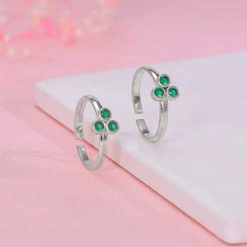 Nitya Silver Kanika Toe Rings