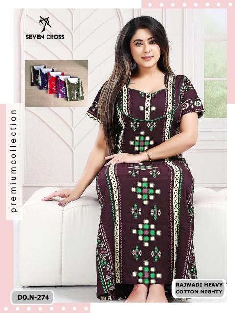 Sabella 274 & 275 catalog rajwadi cotton nighty