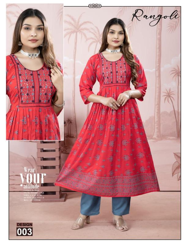 Trendy Rangoli catalog bhushi kurti brand surat