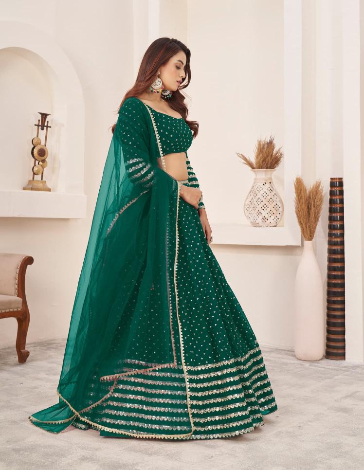 Zeel Clothing Anchal vol 3 catalog floral lehenga online india