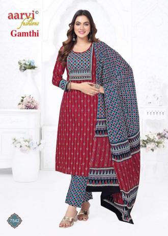 Aarvi Gamthi Vol-11 – Kurti Pant With Dupatta - Wholesale Catalog