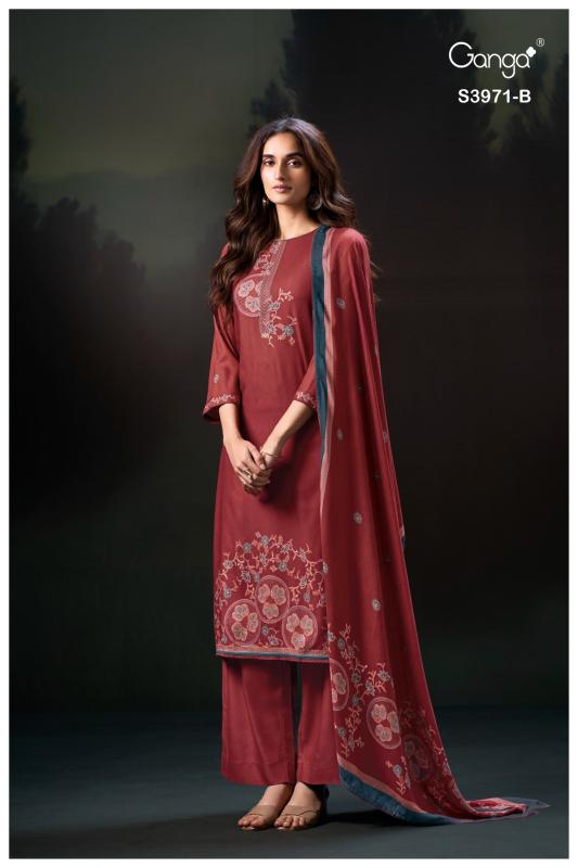 Ganga Evani 3971 catalog wholesale salwar kameez surat