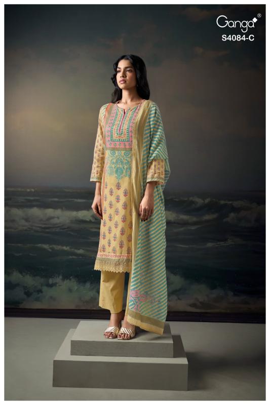 Ganga Wyetta 4084 catalog salwar kameez suppliers wholesale