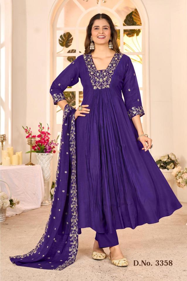 Ladies Flavour 3358 To 3360 catalog kurti in wholesale