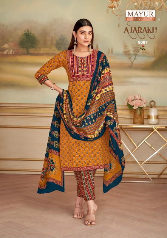 Mayur Ajarakh Vol-9 – Kurti Pant With Dupatta - Wholesale Catalog
