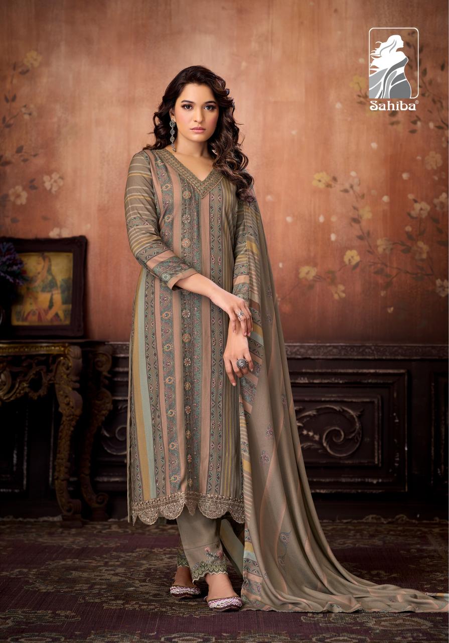 Sahiba Aabisha catalog salwar kameez material wholesale in mumbai