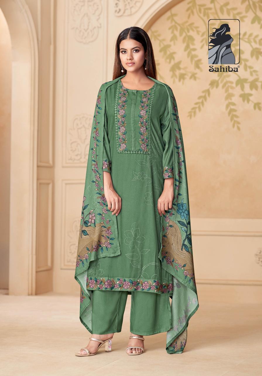 Sahiba Mahveen catalog unstitched salwar kameez wholesalers in mumbai