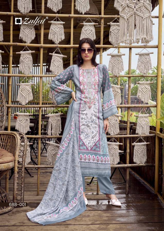 Zulfat Sana Safina catalog dress material wholesale market in chennai