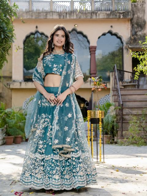 Aawiya 02 Rama catalog designer lehenga manufacturer in india