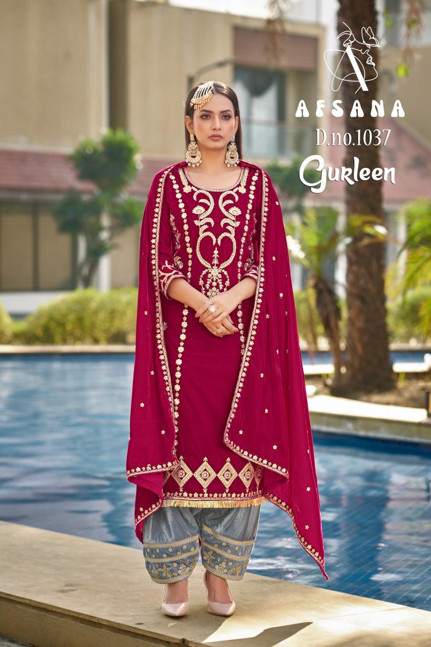 Afsana Gurleen 1035 catalog ready made salwar kameez wholesale in surat