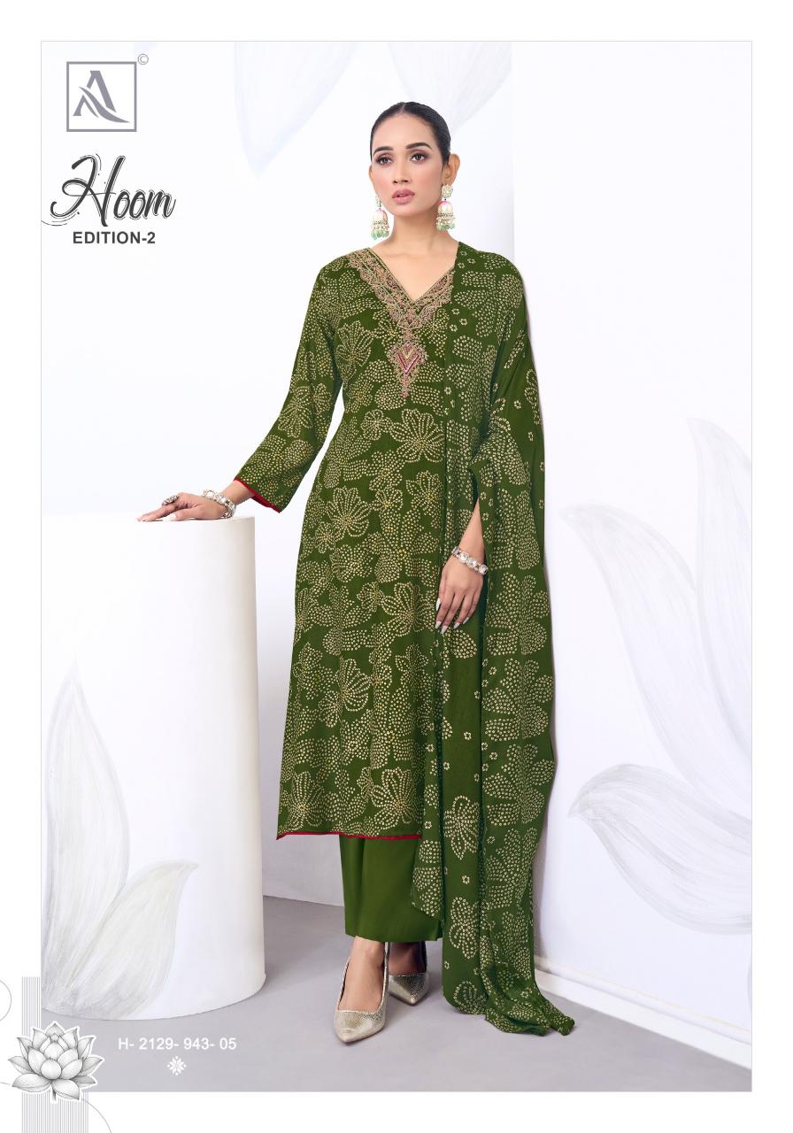 Alok Hoom vol 2 catalog dress materials wholesale in belgaum