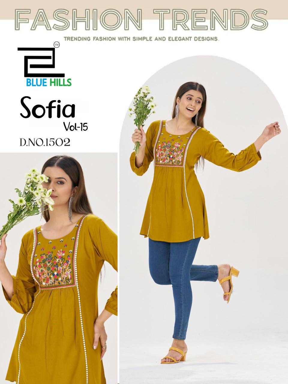 Blue Hills Sofia vol 15 catalog exclusive kurtis wholesale