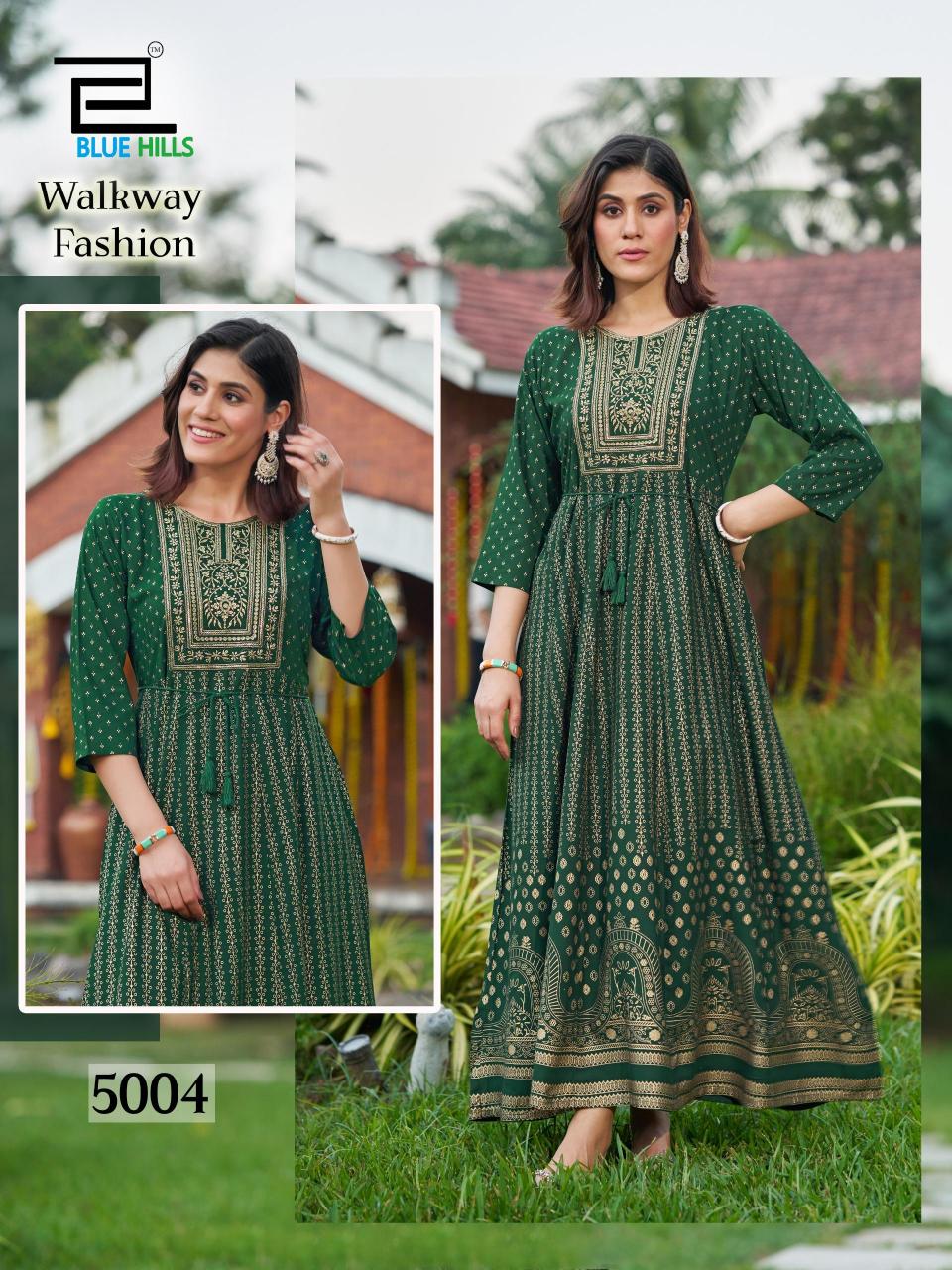 Blue Hills Walkway Fashion catalog kurti wholesale rate