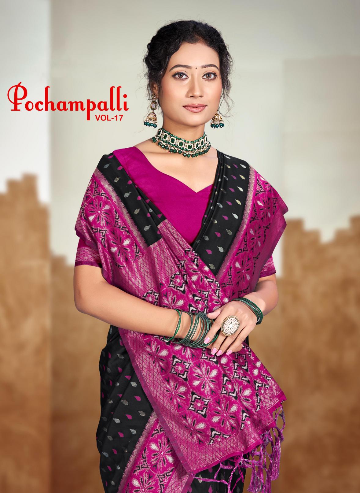 Bunawat - Pochampalli-17 Sangam Prints Silk Woven Work Traditional Saree