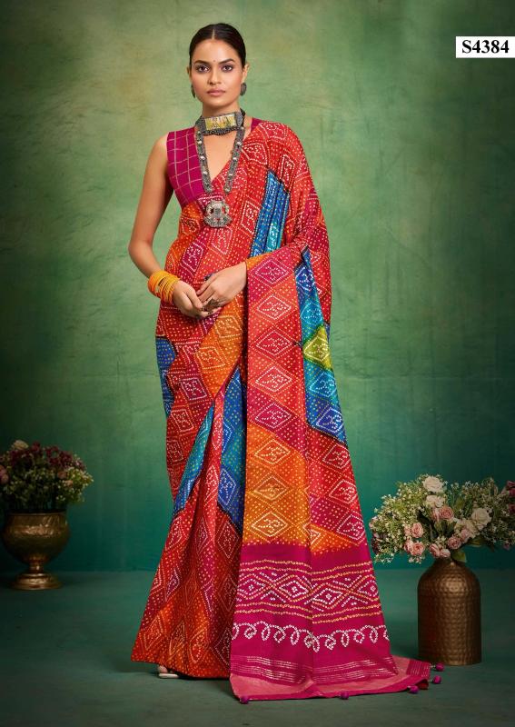 Dazira Bandhej catalog rangeela wholesale sarees surat