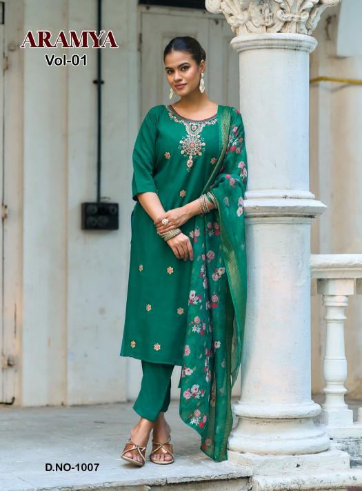 Diya Trends Aramya Vol 1 catalog fiona kurti wholesale