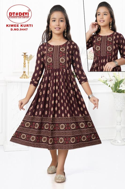 Dt Devi Kiwee 9447 Catalog kids wear wholesaler banar