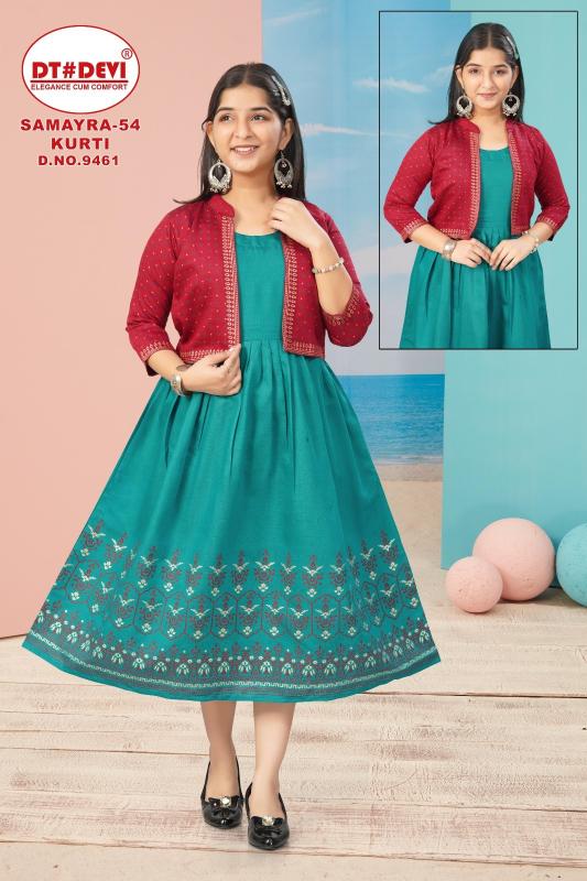 Dt Devi Samayra vol 54 9461 catalog kids wears wholesale shop in bombay
