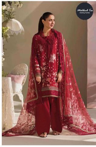 Mehboob Tex 1800 And 1801 catalog pakistani cotton suits wholesale price